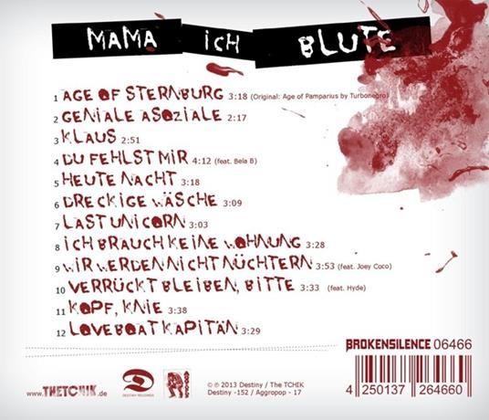Mama, Ich Blute - CD Audio di Toten Crackhuren Im Kofferraum - 2