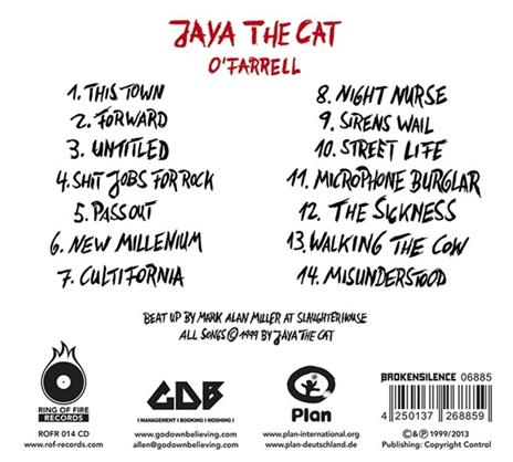 O Farrell - CD Audio di Jaya the Cat - 2