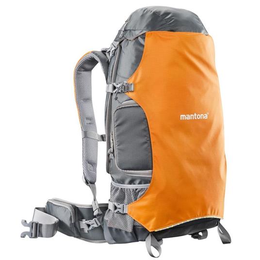 Mantona ElementsPro 40 Zaino Grigio, Arancione