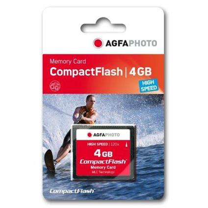 AgfaPhoto Compact Flash, 4GB 4GB CompactFlash memoria flash