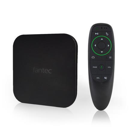 Fantec 4KS7800Air lettore multimediale 64 GB 4K Ultra HD 3840 x 2160 Pixel Wi-Fi Nero