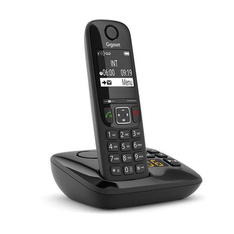 Gigaset AS690A Telefono analogico/DECT Nero Identificatore di chiamata