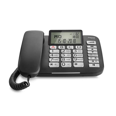 Gigaset DL580 telefono Telefono analogico Nero Identificatore di chiamata