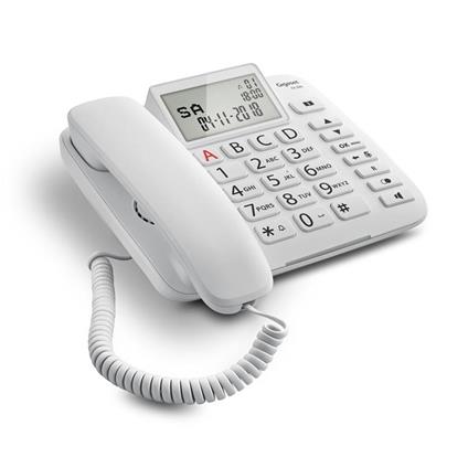 Gigaset DL380 Telefono analogico Bianco Identificatore di chiamata