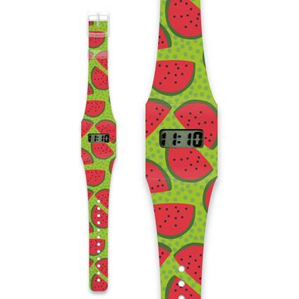 Pappwatch Orologio Tyvek Antistrappo Anguria Watermelon Accessori Regalo