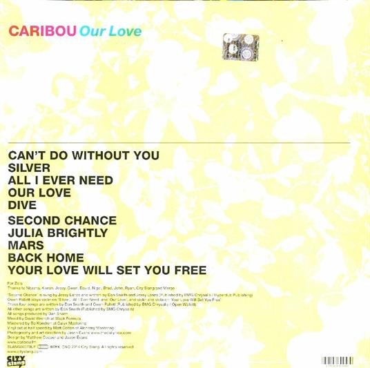 Our Love (180 gr. + MP3 Download) - Vinile LP di Caribou - 2