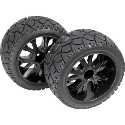 Ruote complete 1:10 Buggy Absima Tarmac forward 5 raggi Nero 1 Paia