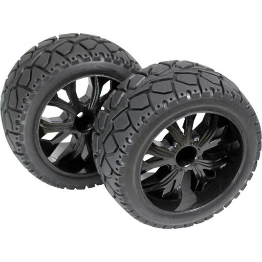 Ruote complete 1:10 Buggy Absima Tarmac forward 5 raggi Nero 1 Paia