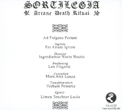 Death Arcane Ritual (Digipack) - CD Audio di Sortilegia - 2