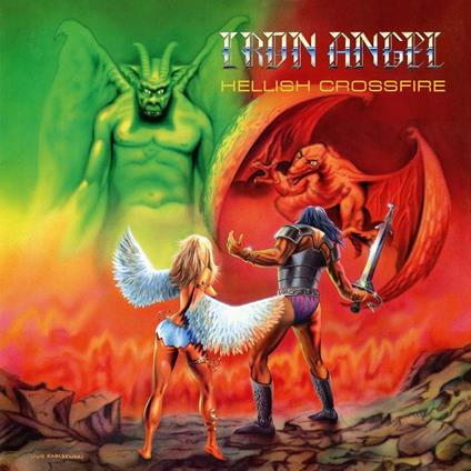 Hellish Crossfire (Green Coloured Vinyl) - Vinile LP di Iron Angel