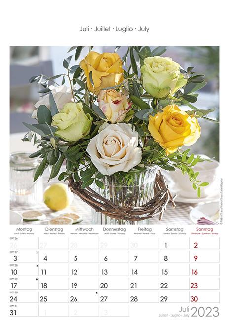 Calendario 2023 da muro Rose Dreams, Alpha Edition, 12 mesi, 23x34 cm - 8