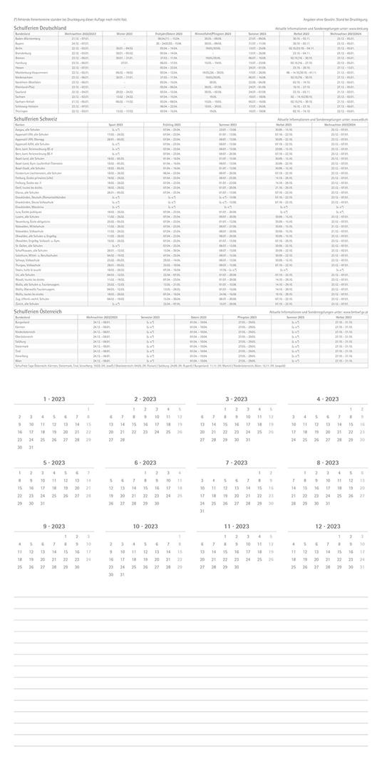 Calendario 2023 da muro Lupi, Alpha Edition, 12 mesi, 30x30 cm - 2