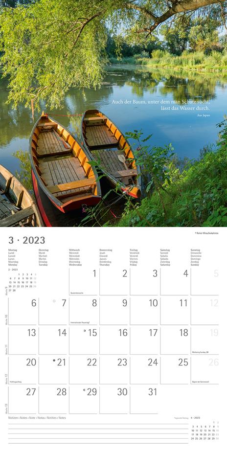 Calendario 2023 da muro Meditation, Alpha Edition, 12 mesi, 30x30 cm - 4