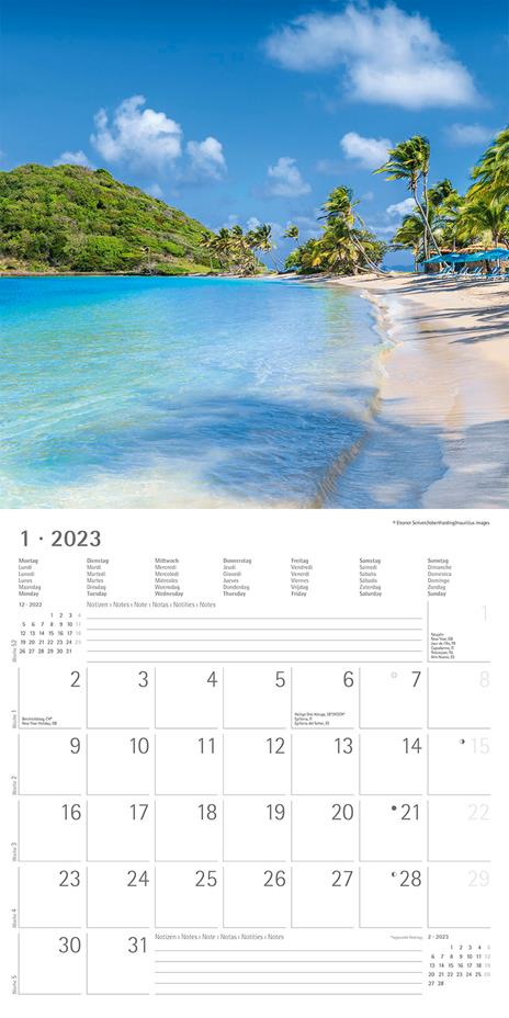 Calendario 2023 da muro Summerdreams, Alpha Edition, 12 mesi, 30x30 cm - 3