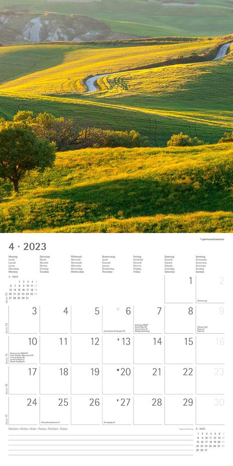 Calendario 2023 da muro Percorsi, Alpha Edition, 12 mesi, 30x30 cm - 6