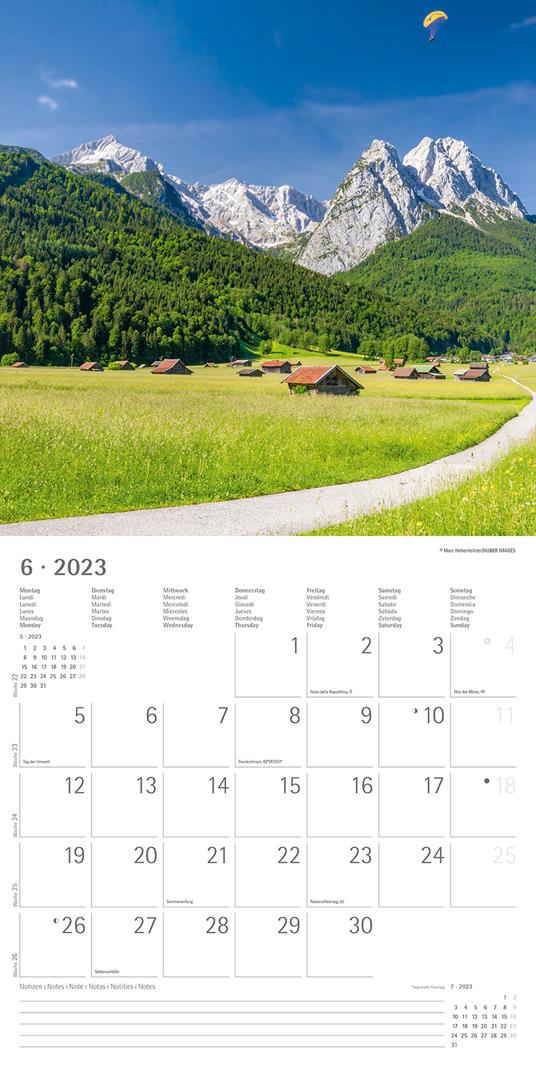 Calendario 2023 da muro Percorsi, Alpha Edition, 12 mesi, 30x30 cm - 8