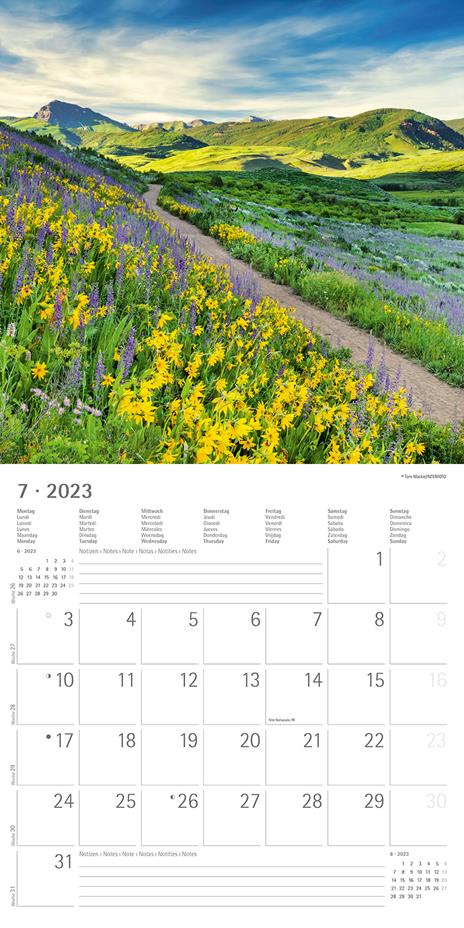 Calendario 2023 da muro Percorsi, Alpha Edition, 12 mesi, 30x30 cm - 9