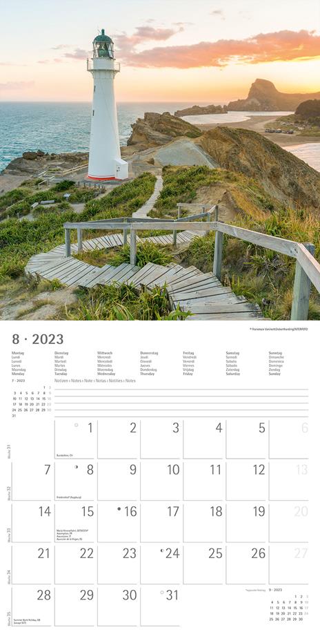 Calendario 2023 da muro Percorsi, Alpha Edition, 12 mesi, 30x30 cm - 10