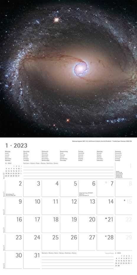 Calendario 2023 da muro Spazio, Alpha Edition, 12 mesi, 30x30 cm - 3