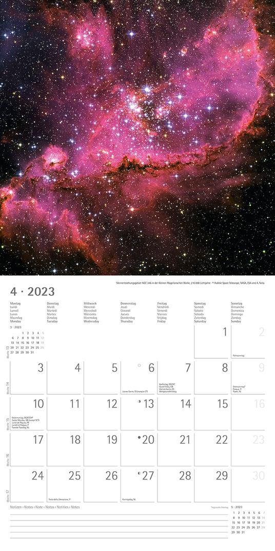 Calendario 2023 da muro Spazio, Alpha Edition, 12 mesi, 30x30 cm - 6