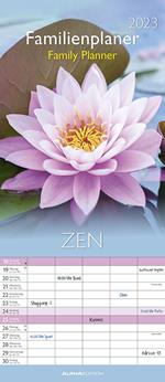 Calendario 2023 da muro per la famiglia Zen, Alpha Edition, 12 mesi, 19,5x45 cm