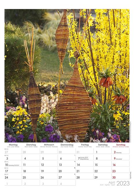 Calendario 2023 da muro Beautiful Gardens, Alpha Edition, 12 mesi, 29,7 x 42 cm - 5