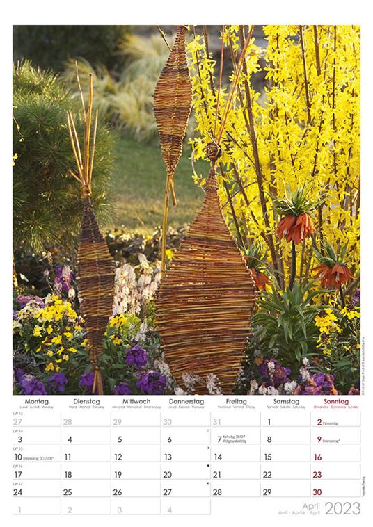 Calendario 2023 da muro Beautiful Gardens, Alpha Edition, 12 mesi, 29,7 x 42 cm - 5