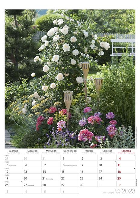 Calendario 2023 da muro Beautiful Gardens, Alpha Edition, 12 mesi, 29,7 x 42 cm - 7