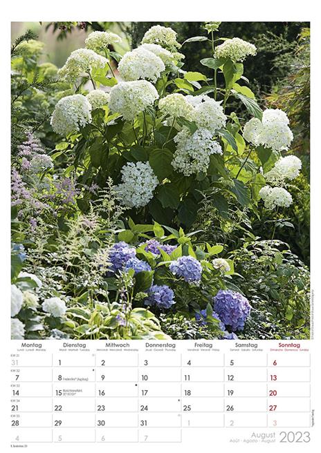 Calendario 2023 da muro Beautiful Gardens, Alpha Edition, 12 mesi, 29,7 x 42 cm - 9