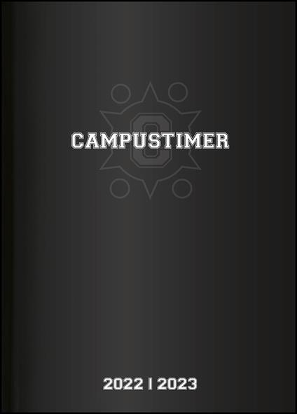 Agenda Campustimer ALPHA EDITION 2022-2023, Settimanale, Black - 10x15 cm