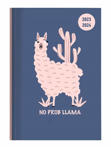 Agenda-Diario Collegetimer ALPHA EDITION 2023-2024, Settimanale, Llama - 15x21 cm