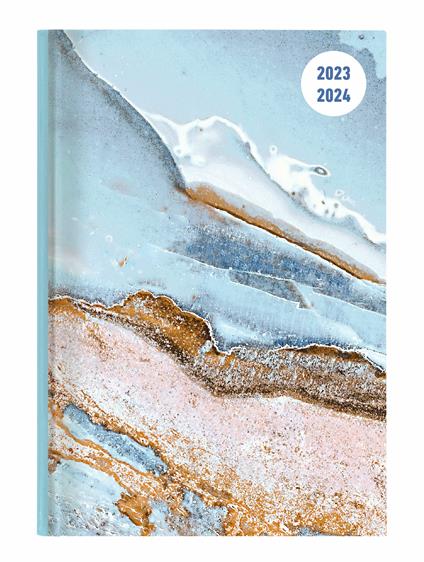 Agenda-Diario Collegetimer ALPHA EDITION 2023-2024, Settimanale, Blue Marble - 15x21 cm