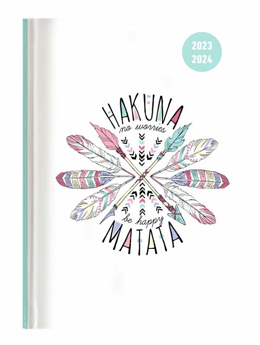 Agenda-Diario Collegetimer ALPHA EDITION 2023-2024, Giornaliera, Hakuna Matata - 10x15 cm