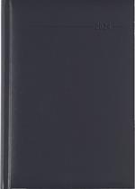 Alpha Edition - Agenda Giornaliera Monocromo 2024, Formato Grande 15x21 cm, Blue, 352 pagine