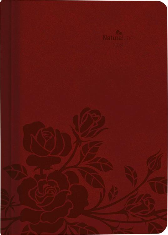 Alpha Edition - Agenda Giornaliera Nature Line 2024, 15x21 cm , Flower, 416 pagine