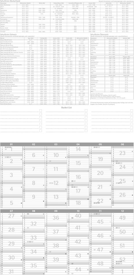 Alpha Edition - Calendario 2025 da muro Dogs, 12 mesi, 30x30 cm - 2