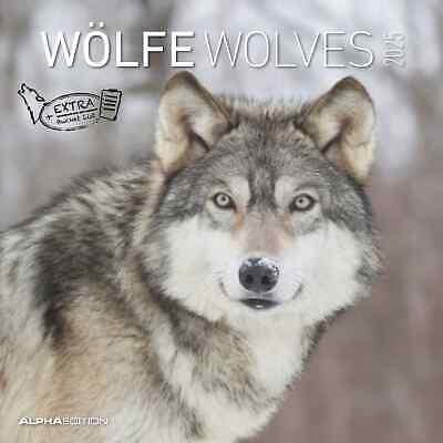 Alpha Edition - Calendario 2025 da muro Wolves, 12 mesi, 30x30 cm