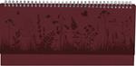 Alpha Edition - Agenda Settimanale Da Tavolo Nature Line 2025, 29,7x13,5 cm, Flower, Spiralata