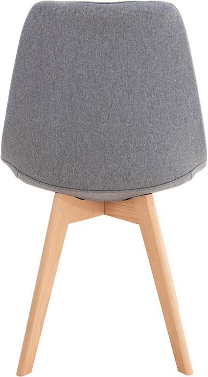 CLP Sedia Scandinava Girevole Calais in Similpelle I Sedia Design Tulip Imbottita Gambe Tonde in Legno I Sedia Attesa Riunioni Bianco Bianco 