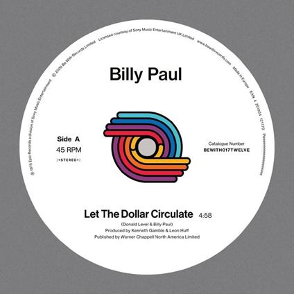 Let The Dollar Circulate - East (45RPM) - Vinile LP di Billy Paul
