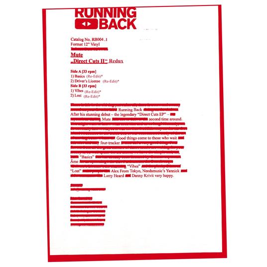 Direct Cuts II (Redux) - Vinile LP di Mute