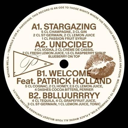 Triangle D'Or Part 1 - Vinile LP di Nathan Melja