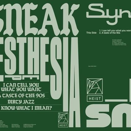 Synesthesia Ep - Vinile LP di DJ Sneak