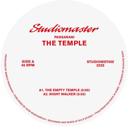 The Temple - Vinile LP di Marco Passarani