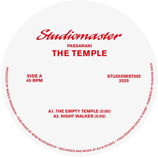 The Temple - Vinile LP di Marco Passarani