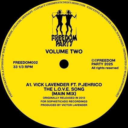 Freedom Party Vol.2 - Vinile LP