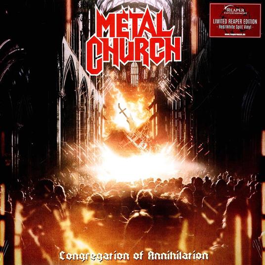 Congregation Of Annihilation (Red-White Split Vinyl) - Vinile LP di Metal Church