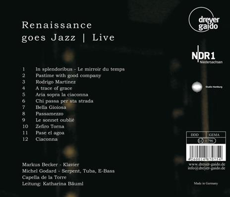 Renaissance Goes Jazz - CD Audio di Capella de la Torre - 2