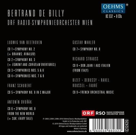 Bertrand De Billy - CD Audio - 2