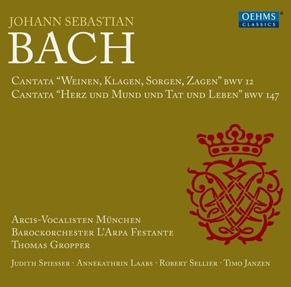 Cantatas Bwv 12 & 147 - CD Audio di Johann Sebastian Bach